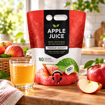 Stand up spout pouch bag with PET AL NY PE or custom material structures providing durable flexible packaging solutions