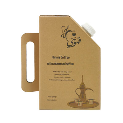 Square Bag In Box Without Spout Featuring Tap Accessory Suitable for Liquid Packaging and Transport