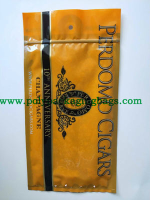 Zip Lock Увлажненный табачный пакет упаковки Путешествия Пластиковые пакеты обертывает сигареты Пакет упаковки с отверстием и окном