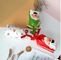 Сумка подарка конфеты CPE снеговика 0.06mm Санта Клауса красная