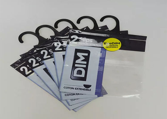 Повторно использованные сумки вешалки одежды пластиковые, сумка PE OPP поли с крюком