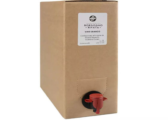 Сумка BIB пластиковой упаковки безгнилостная в коробке 20 литров для напитка вина