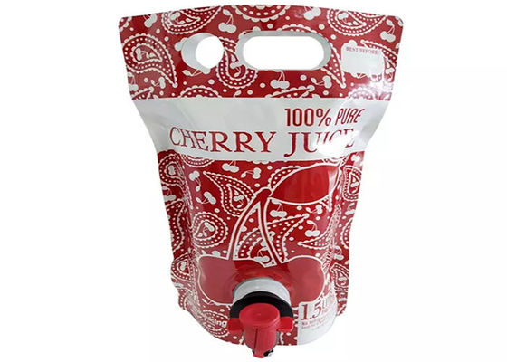 Большая емкость стоит вверх свежий мешок Spout сока с краном/Spigot бабочки