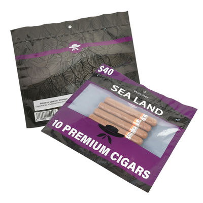 Прямая печать упаковки с завода, пакеты с 3-сторонним запаиванием, пищевая упаковка, майларовые пакеты, табачный кисет, сигарные пакеты, изготовленные на заказ с молнией