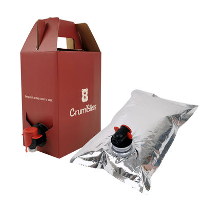 1L-10L Асептические напитки Биб наполнитель каппер мешок в коробке Тепловой герметик Алюминиевый винный и соковый мешок с Vitop краном для минеральной воды