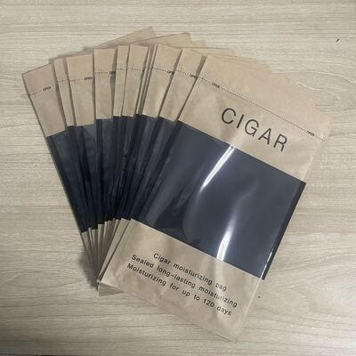 Дизайн зиплок для сигарных хьюмидоров, легкий и компактный, с конструкцией из материалов MOPP VMPET PE для защиты сигар